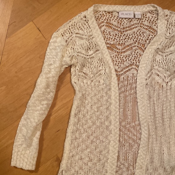 Girls white cardigan - Picture 4 of 4